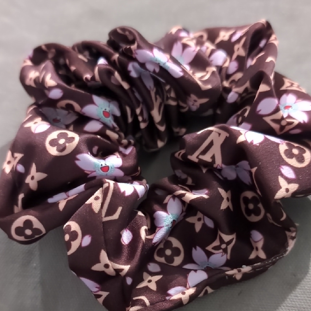 Designer Brown Hair Scrunchie